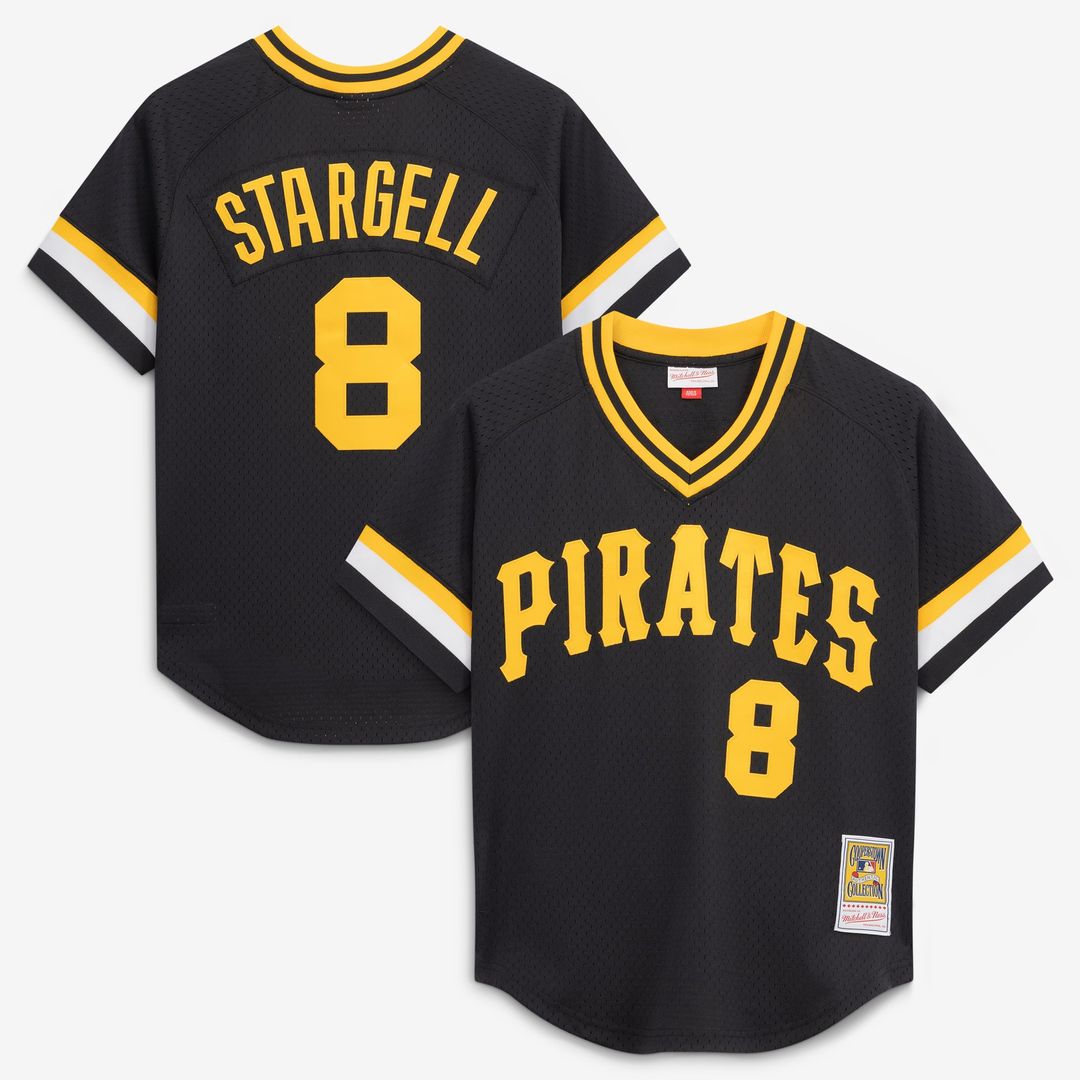 Pittsburgh Pirates Mitchell & Ness Black Authentic MLB baseball jersey