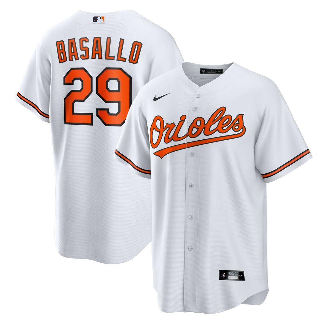 Baltimore Orioles Nike White Replica MLB baseball jersey