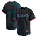 Miami Marlins Nike Black MLB baseball jersey
