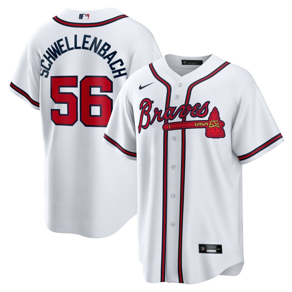Atlanta Braves Nike White Replica MLB baseball jersey