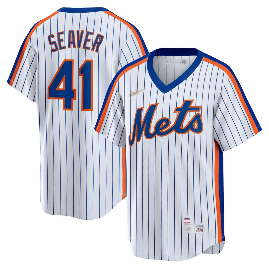 New York Mets Nike White Replica MLB baseball jersey