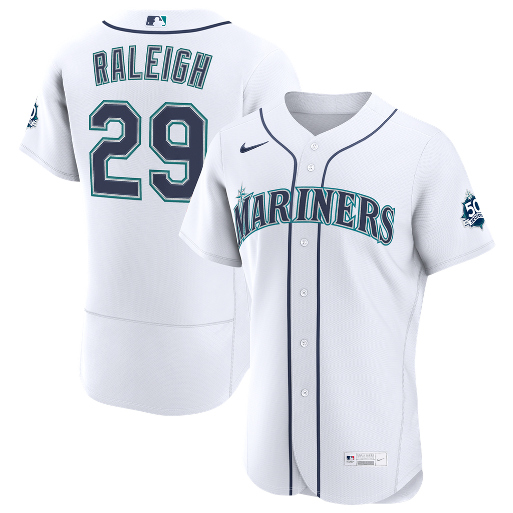 Seattle Mariners Nike White Authentic MLB baseball jersey