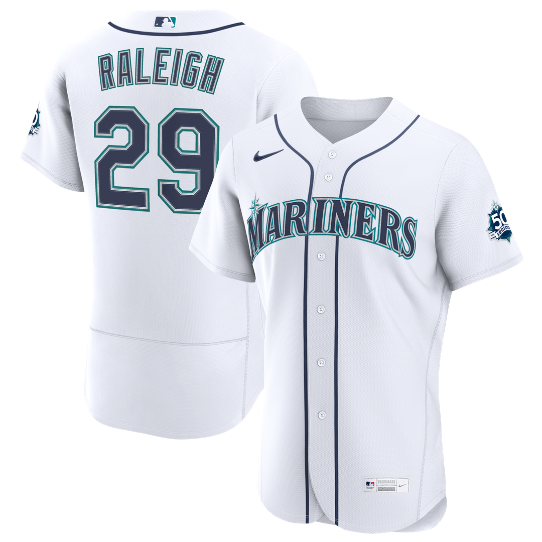 Seattle Mariners Nike White Authentic MLB baseball jersey