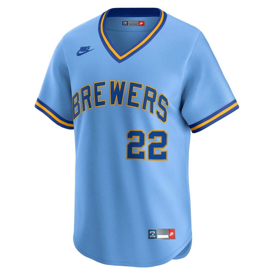 Milwaukee Brewers Nike Jersey Blue