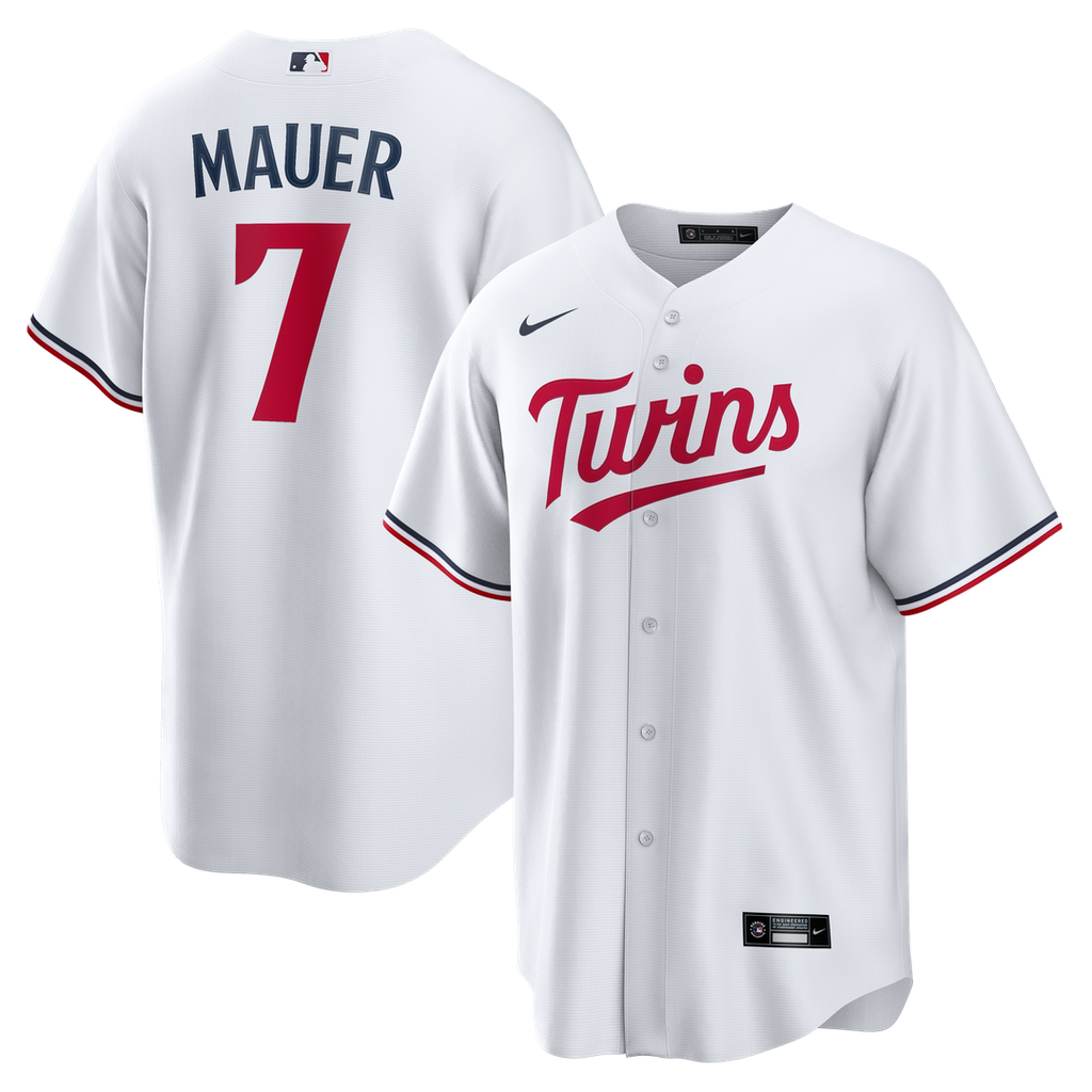 Minnesota Twins Nike White Replica MLB baseball jersey