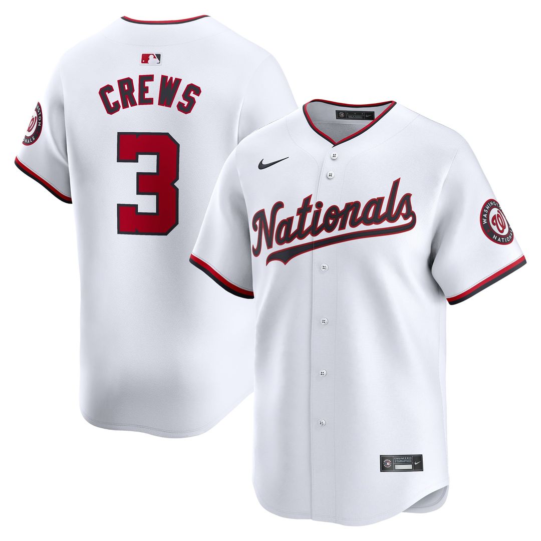 Washington Nationals Nike White Authentic MLB baseball jersey
