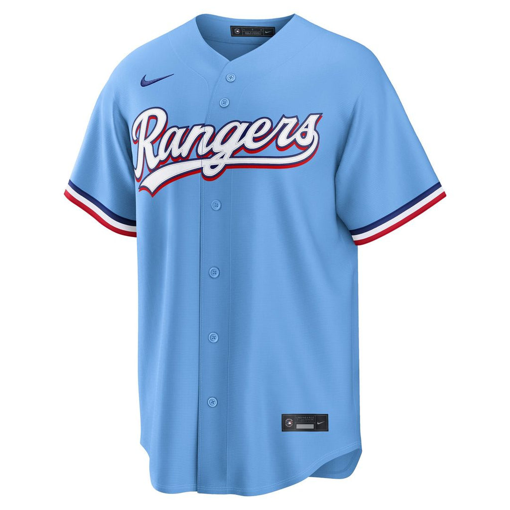 Texas Rangers Nike Replica Jersey Gray