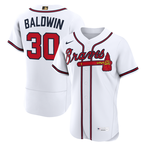 Atlanta Braves Nike White Authentic MLB baseball jersey