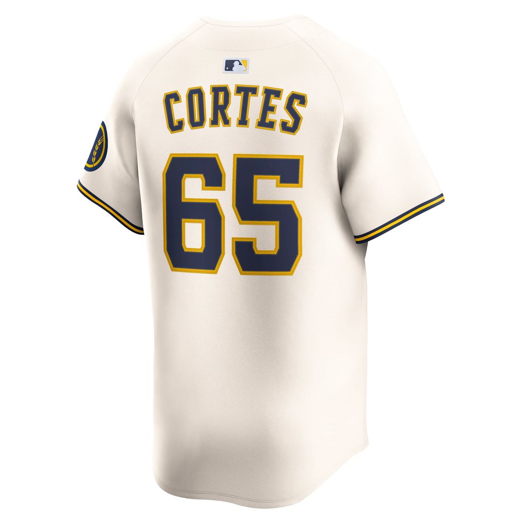 Milwaukee Brewers Nike Authentic Jersey Cream