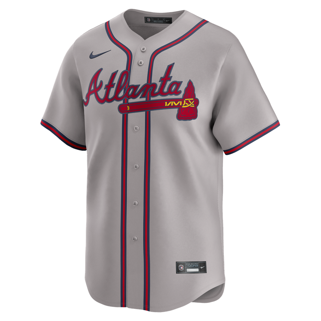 Atlanta Braves Nike Jersey Gray
