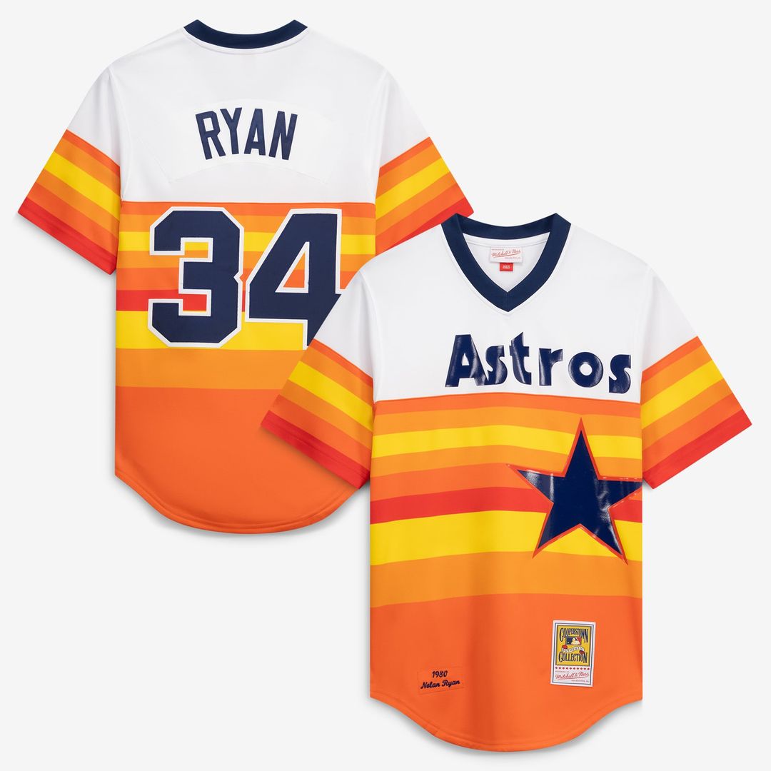Houston Astros Mitchell & Ness White Authentic MLB baseball jersey