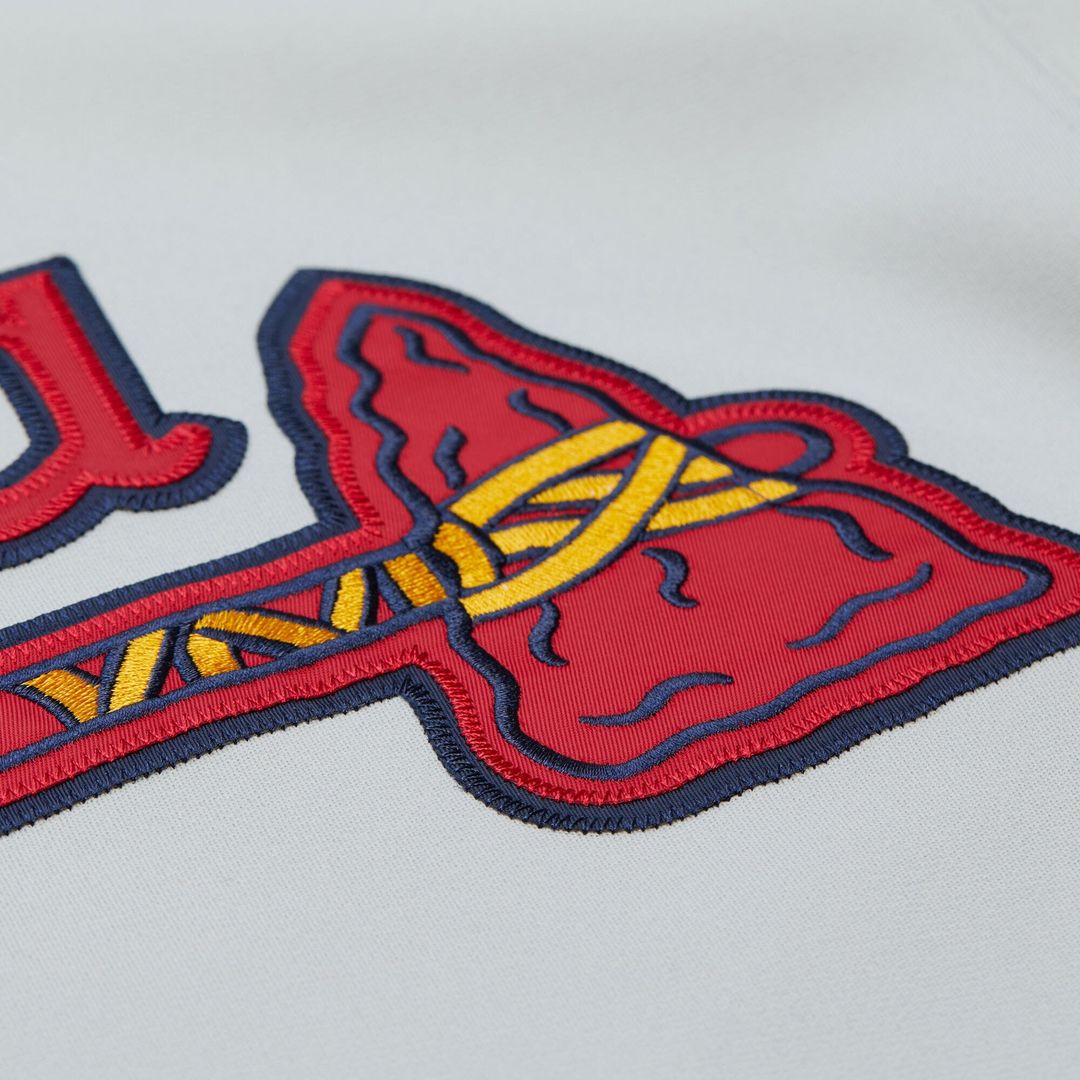 Atlanta Braves Mitchell & Ness Authentic Jersey Gray