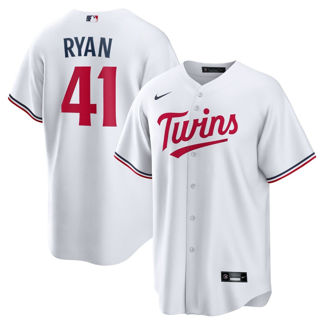 Minnesota Twins Nike White Replica MLB baseball jersey