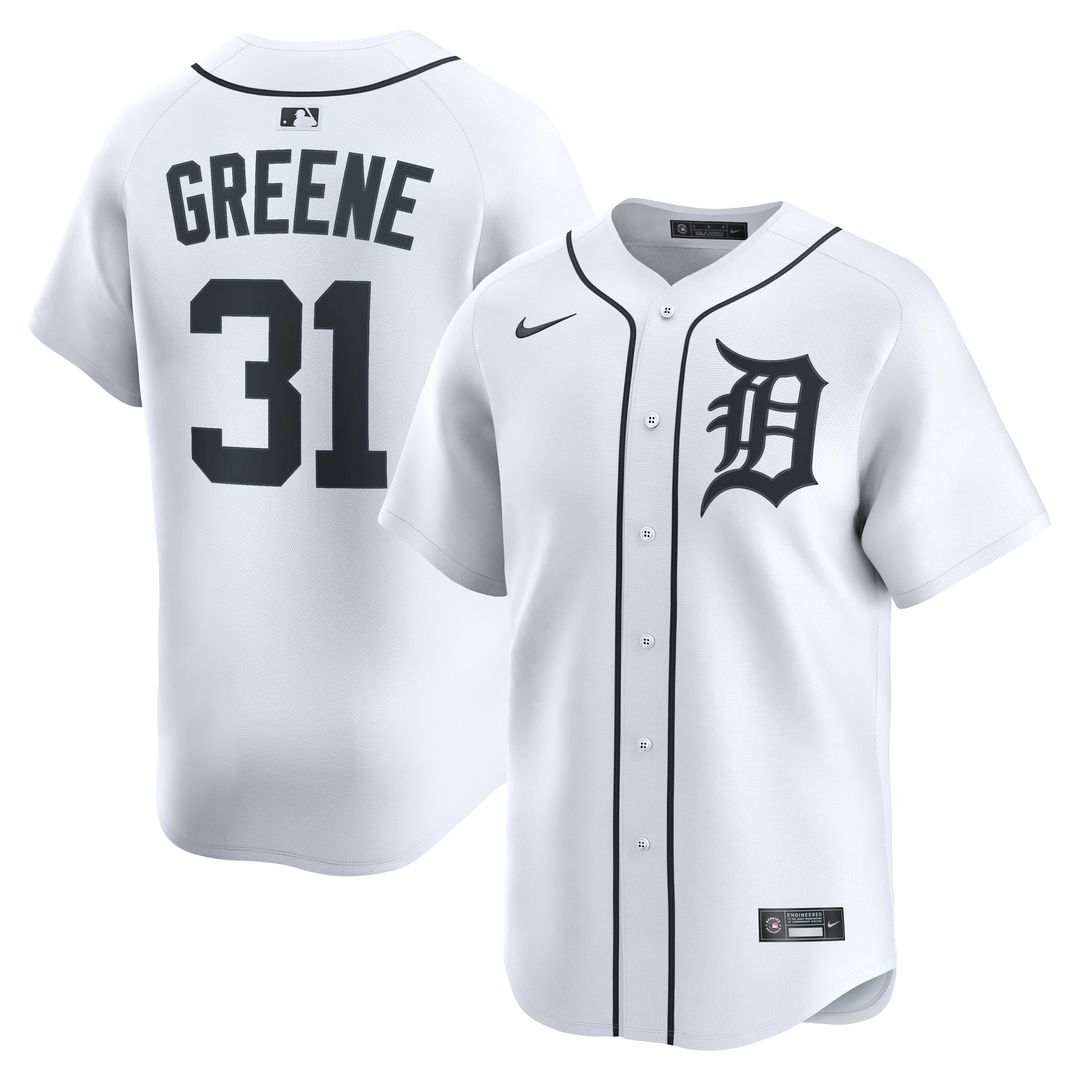 Detroit Tigers Nike White Authentic MLB baseball jersey