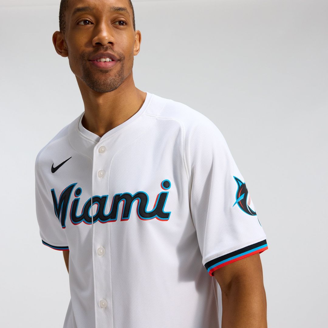 Miami Marlins Nike Authentic Jersey White