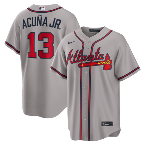 Atlanta Braves Nike Gray Replica MLB baseball jersey