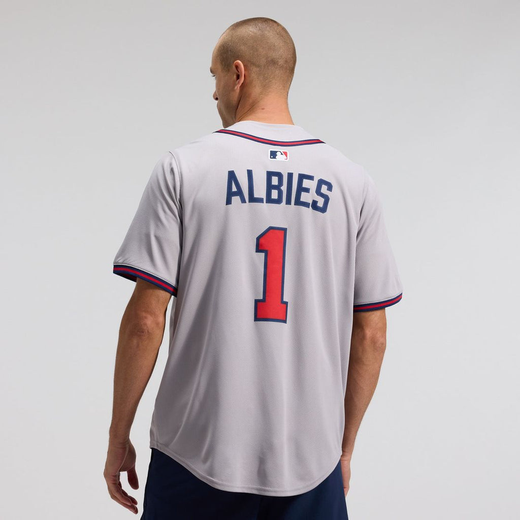 Atlanta Braves Nike Jersey Gray