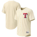 Texas Rangers Stitches Cream Authentic MLB baseball jersey