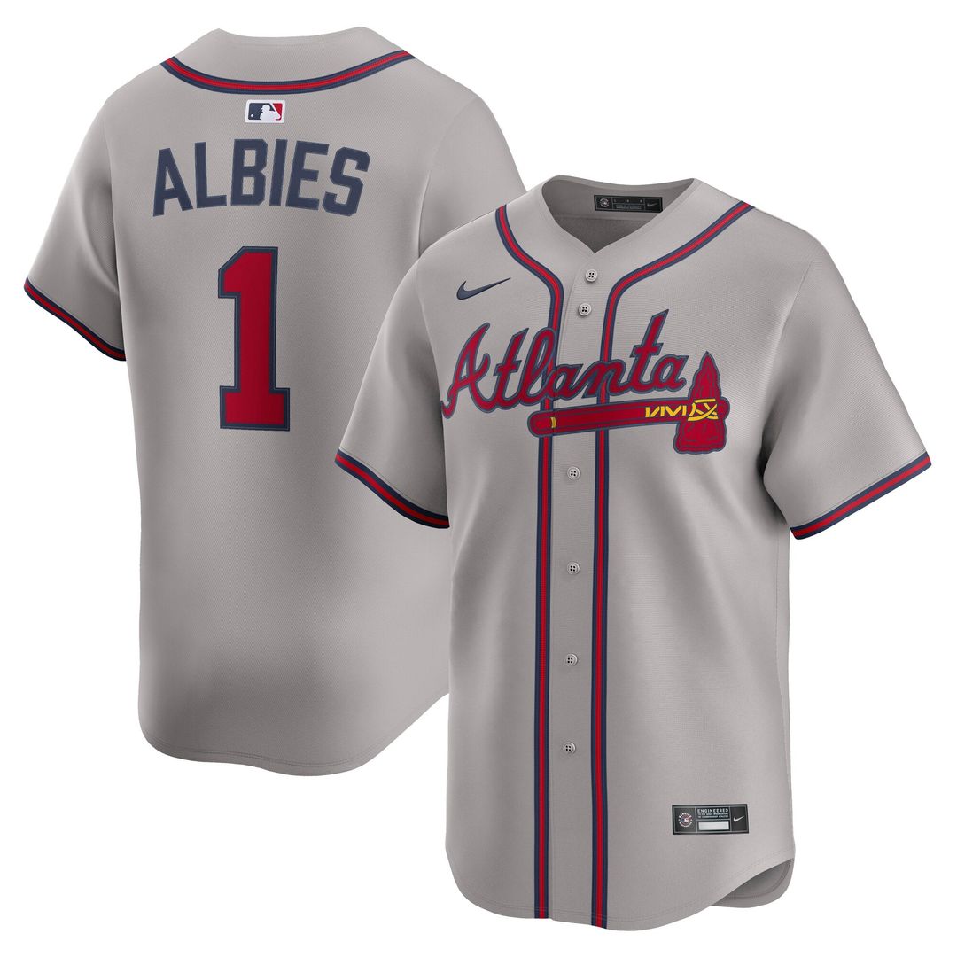 Atlanta Braves Nike Gray MLB baseball jersey