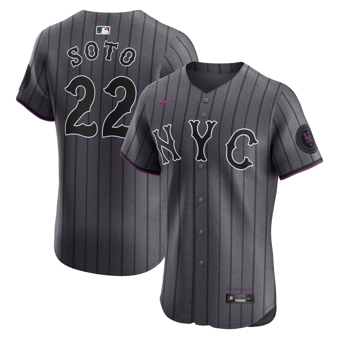 New York Mets Nike Gray Authentic MLB baseball jersey