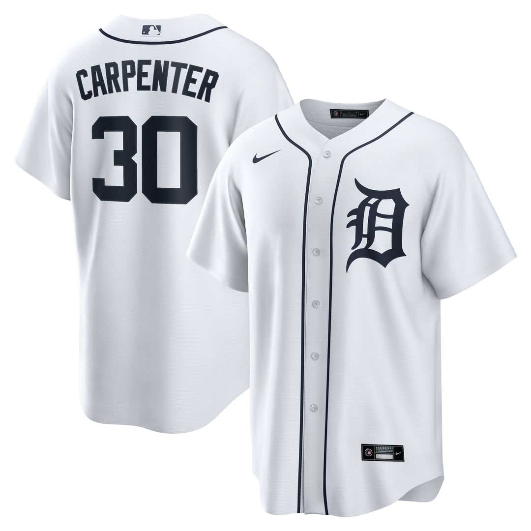 Detroit Tigers Nike White Replica MLB baseball jersey