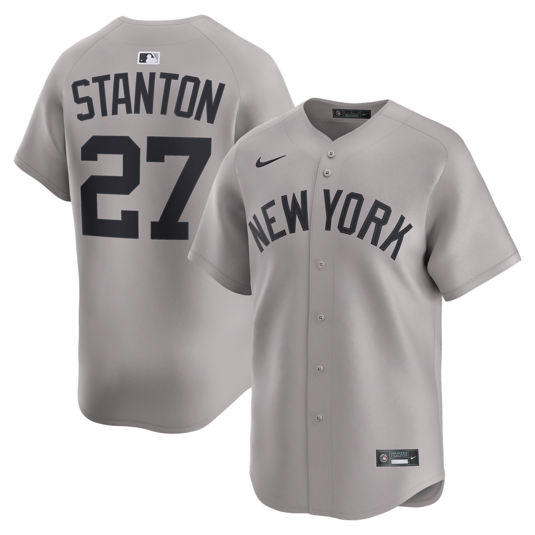 New York Yankees Nike Gray Authentic MLB baseball jersey
