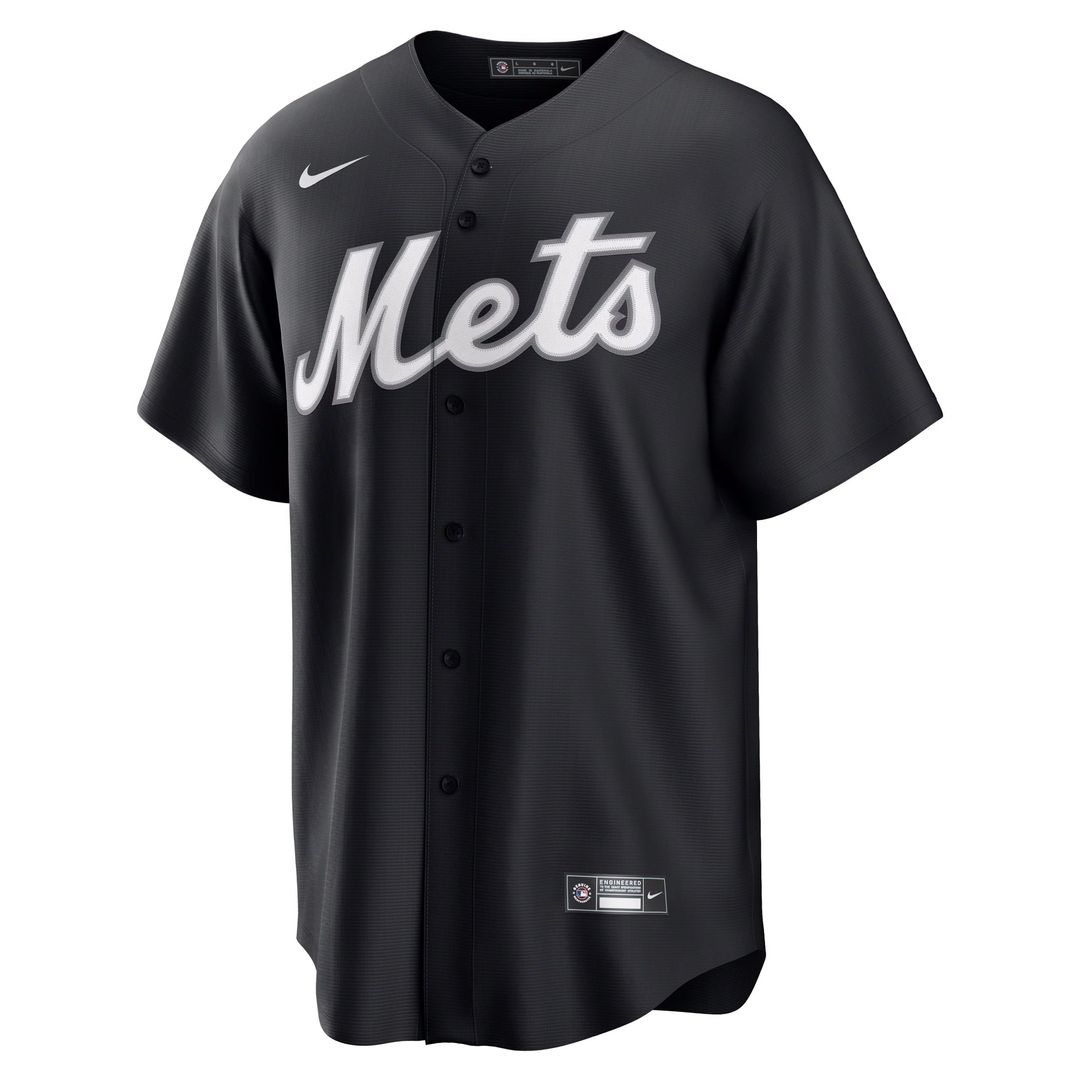 New York Mets Nike Replica Jersey Black