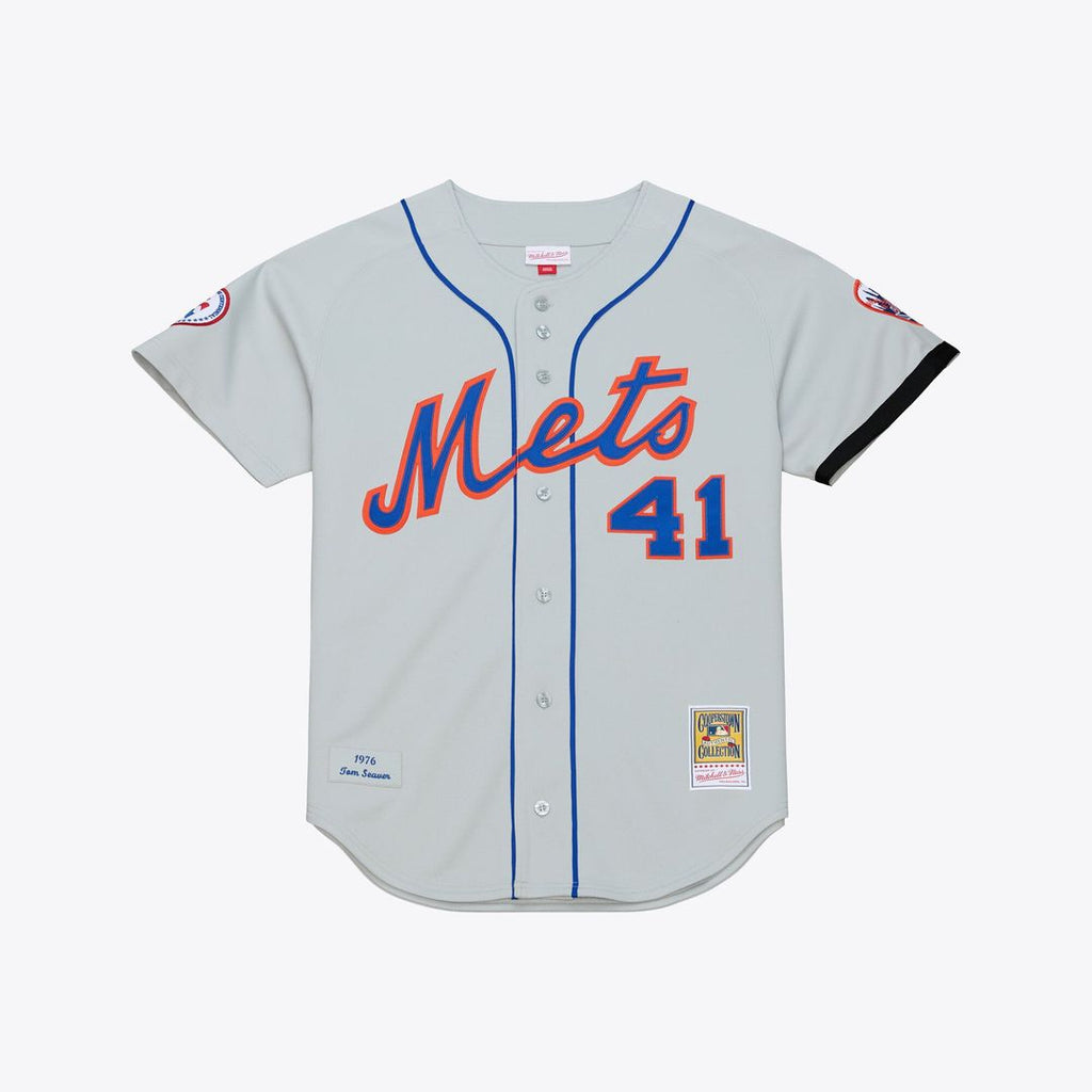 New York Mets Mitchell & Ness Gray Authentic MLB baseball jersey