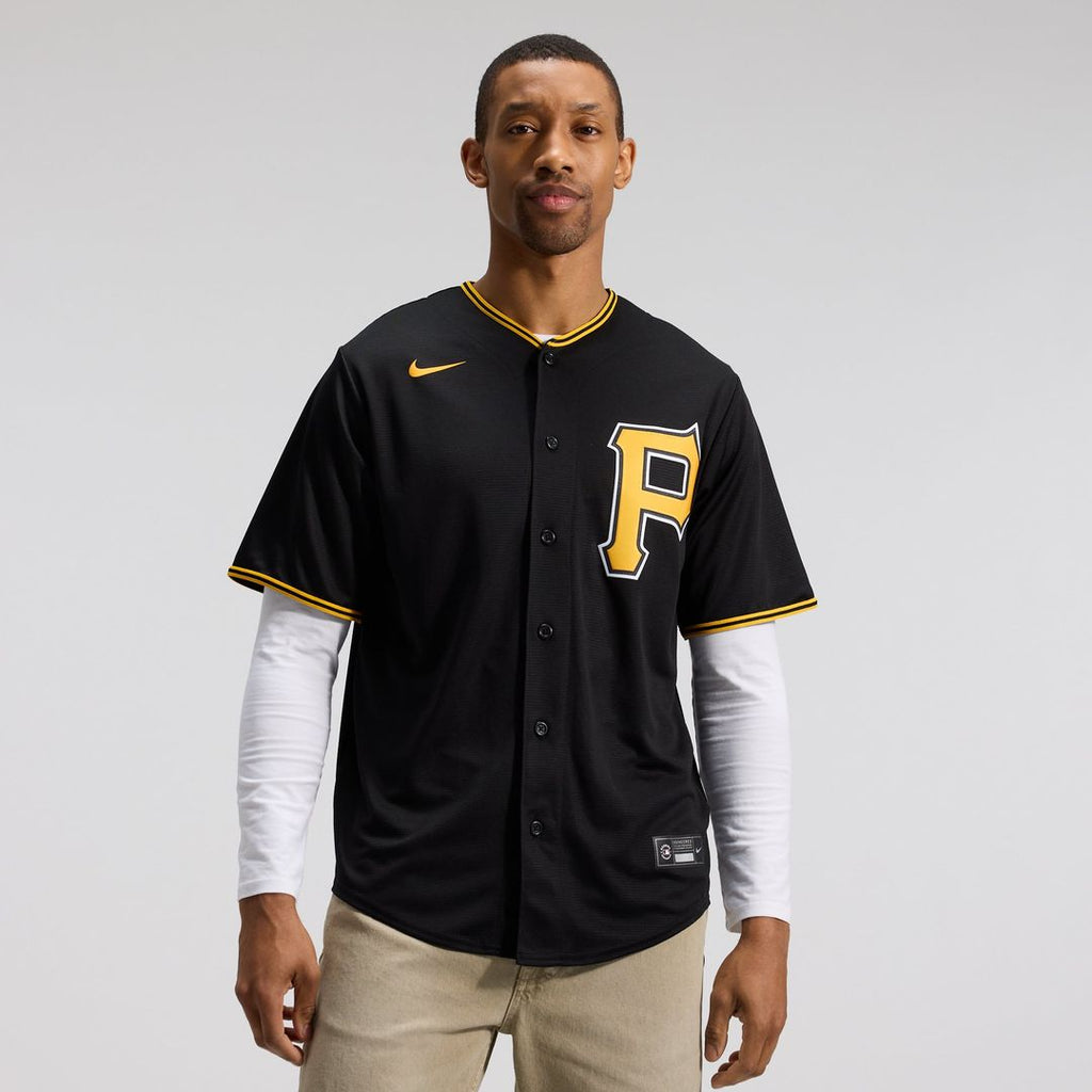 Pittsburgh Pirates Nike Black Replica MLB baseball jersey