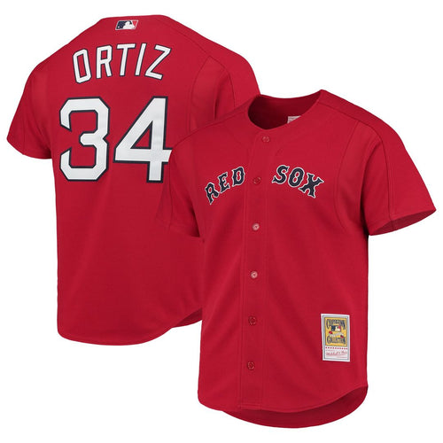 Boston Red Sox Mitchell & Ness Red MLB baseball jersey
