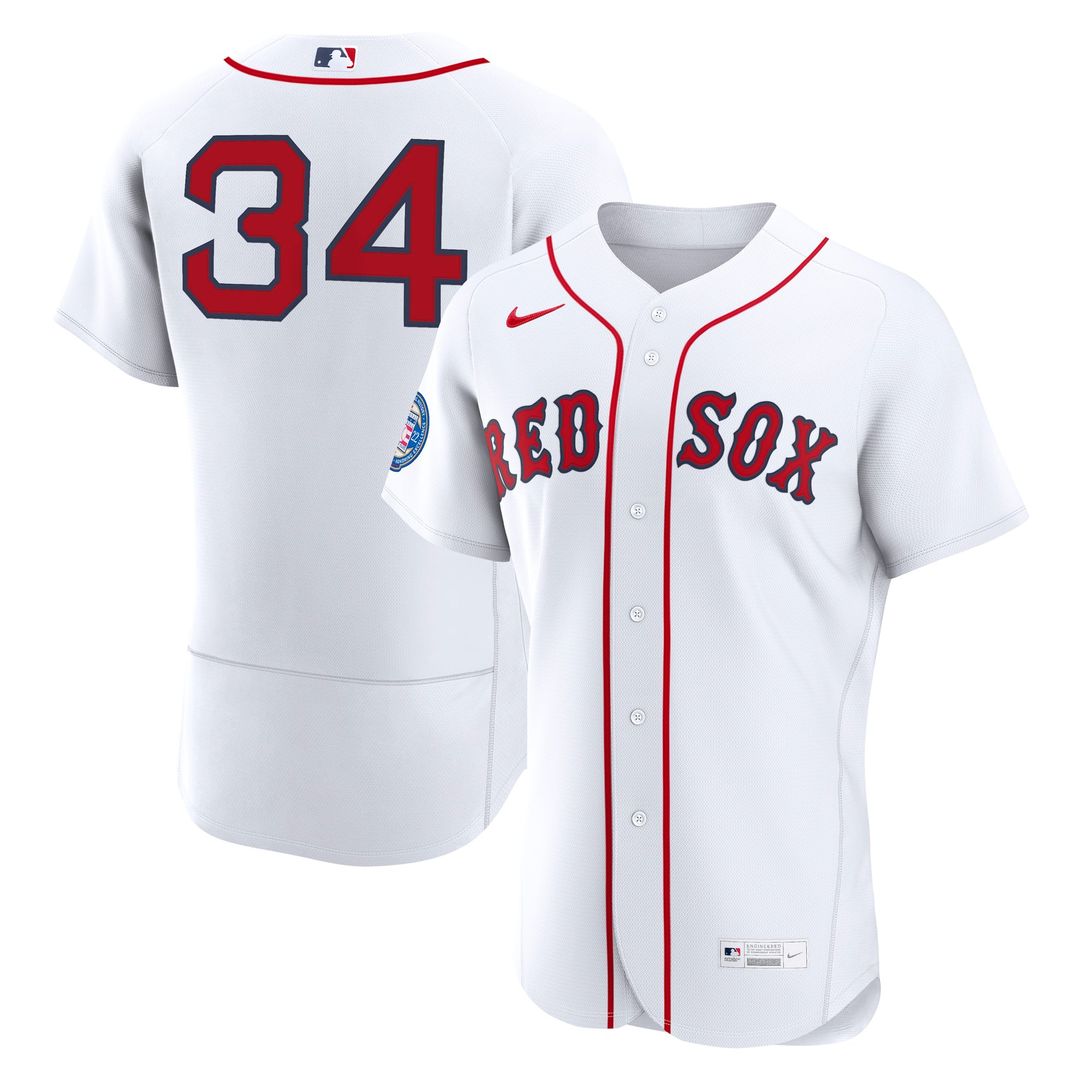 Boston Red Sox Nike White Authentic MLB baseball jersey