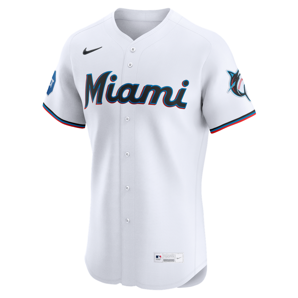 Miami Marlins Nike Authentic Jersey White
