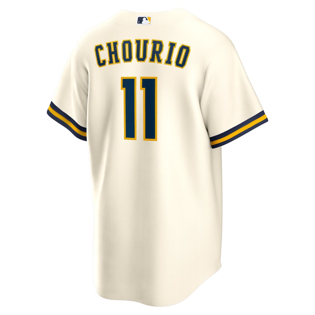 Milwaukee Brewers Nike Replica Jersey Cream