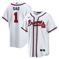 Atlanta Braves Nike White Replica MLB baseball jersey