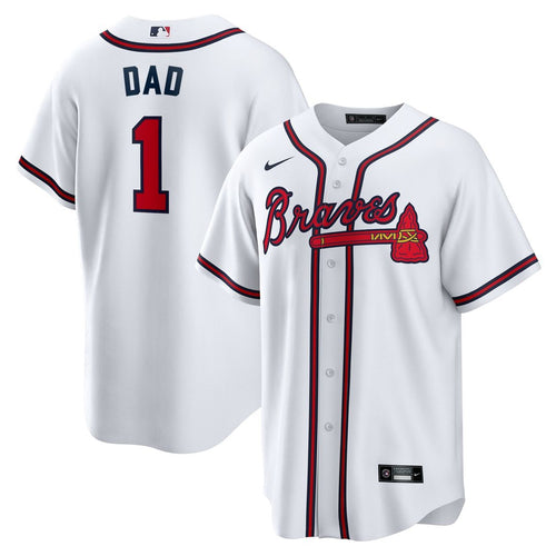 Atlanta Braves Nike White Replica MLB baseball jersey