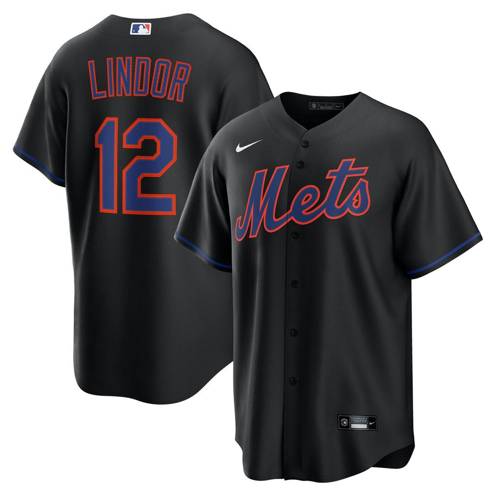 New York Mets Nike Black Replica MLB baseball jersey