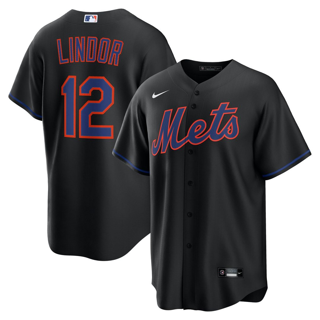 New York Mets Nike Black Replica MLB baseball jersey