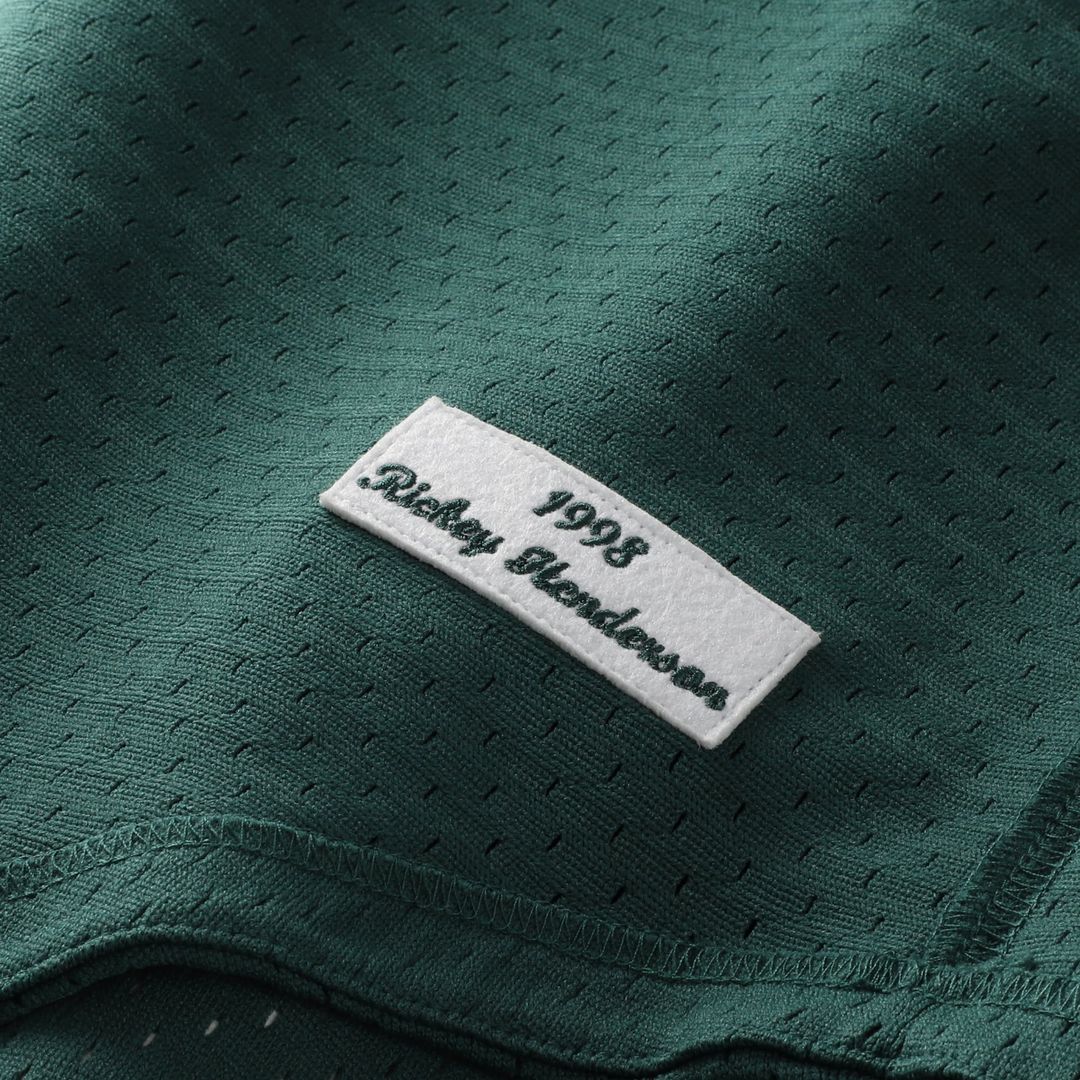 Athletics Mitchell & Ness Authentic Jersey Green