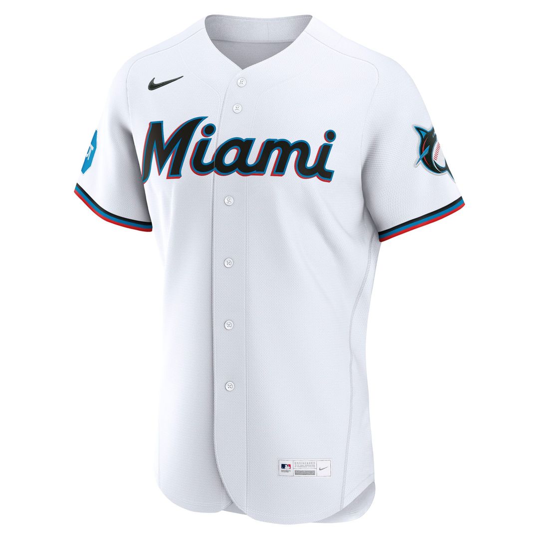 Miami Marlins Nike Authentic Jersey White