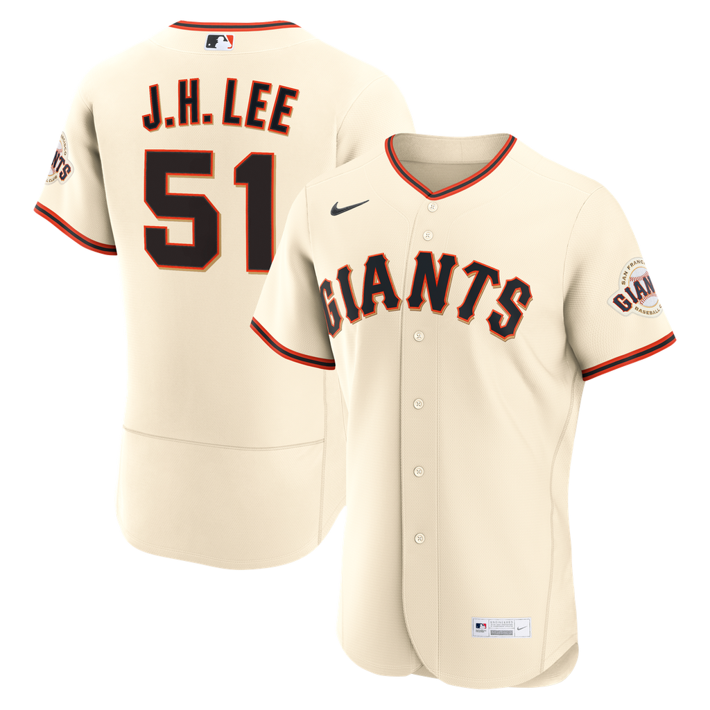 San Francisco Giants Nike Cream Authentic MLB baseball jersey