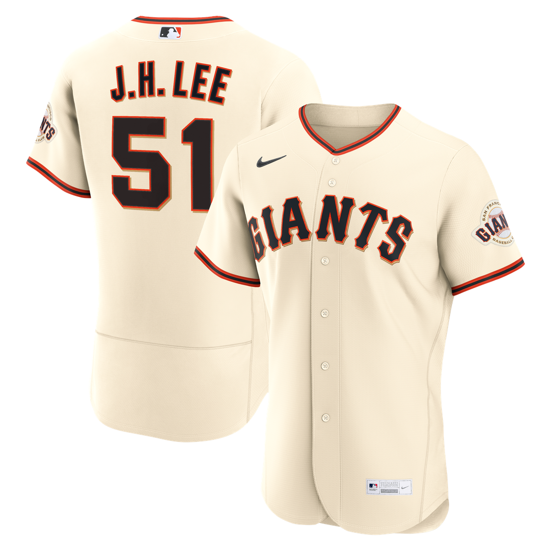 San Francisco Giants Nike Cream Authentic MLB baseball jersey