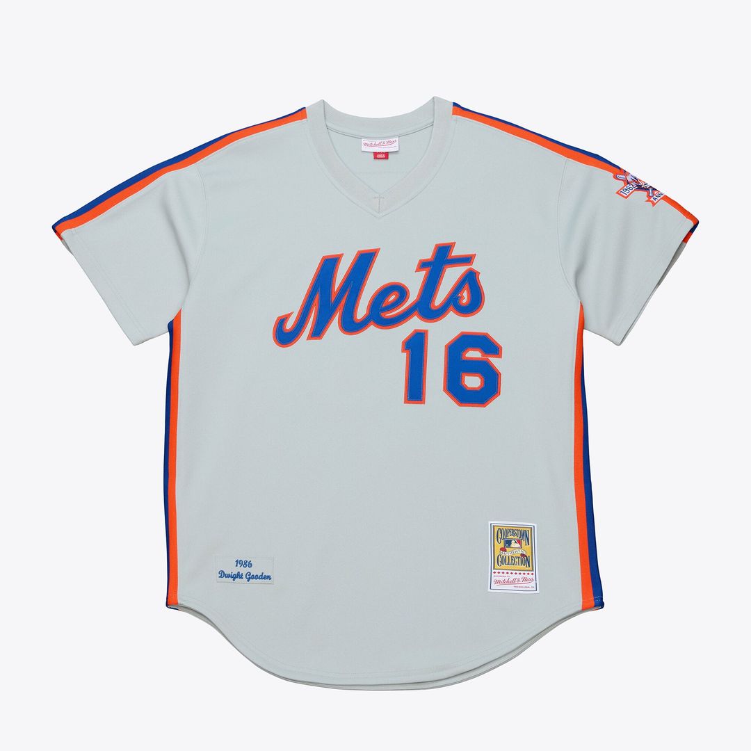 New York Mets Mitchell & Ness White Authentic MLB baseball jersey