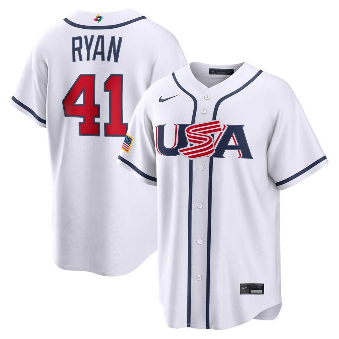 USA Baseball Nike White MLB baseball jersey