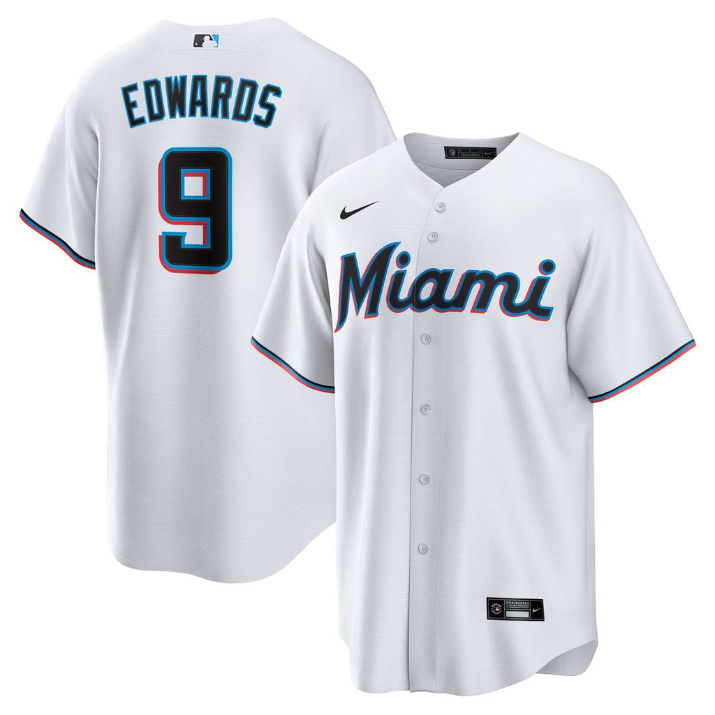 Miami Marlins Nike White Replica MLB baseball jersey