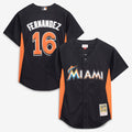 Miami Marlins Mitchell & Ness Black Authentic MLB baseball jersey