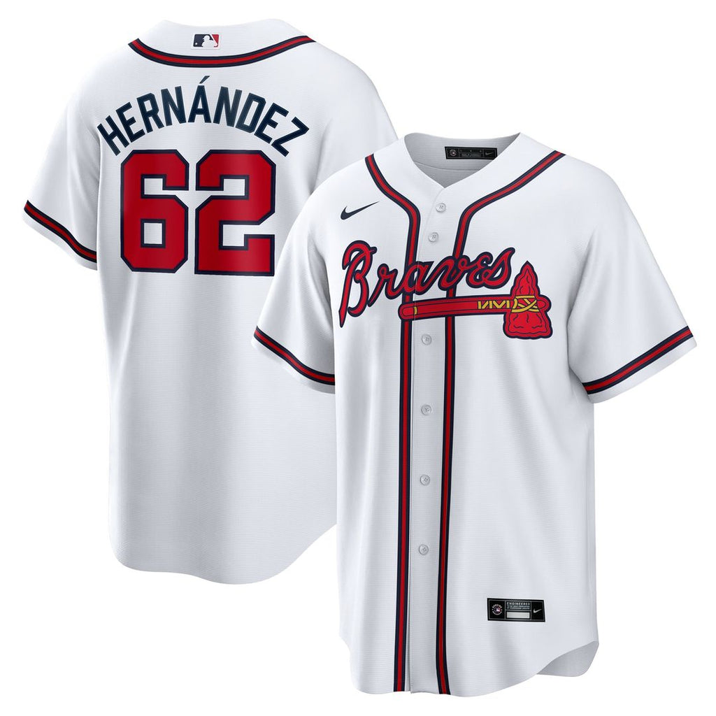 Atlanta Braves Nike White Replica MLB baseball jersey