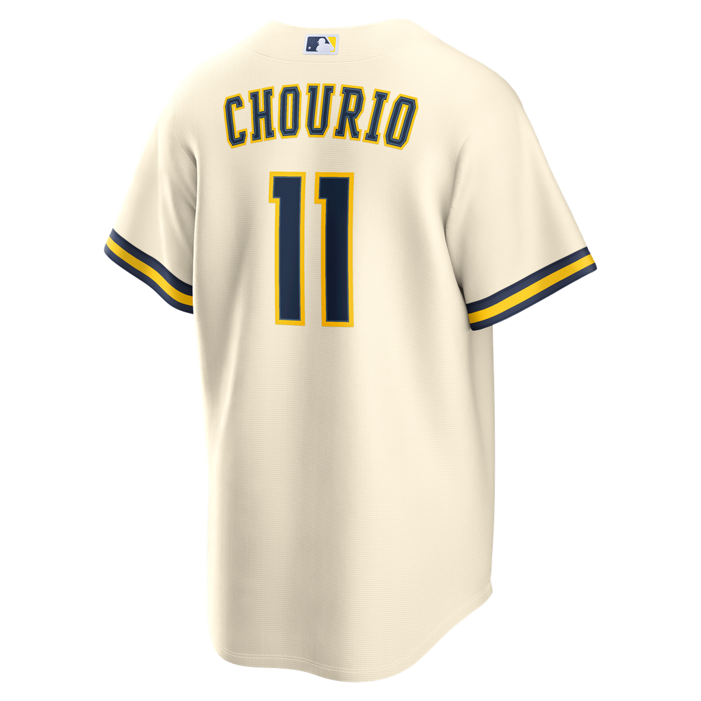 Milwaukee Brewers Nike Replica Jersey Cream