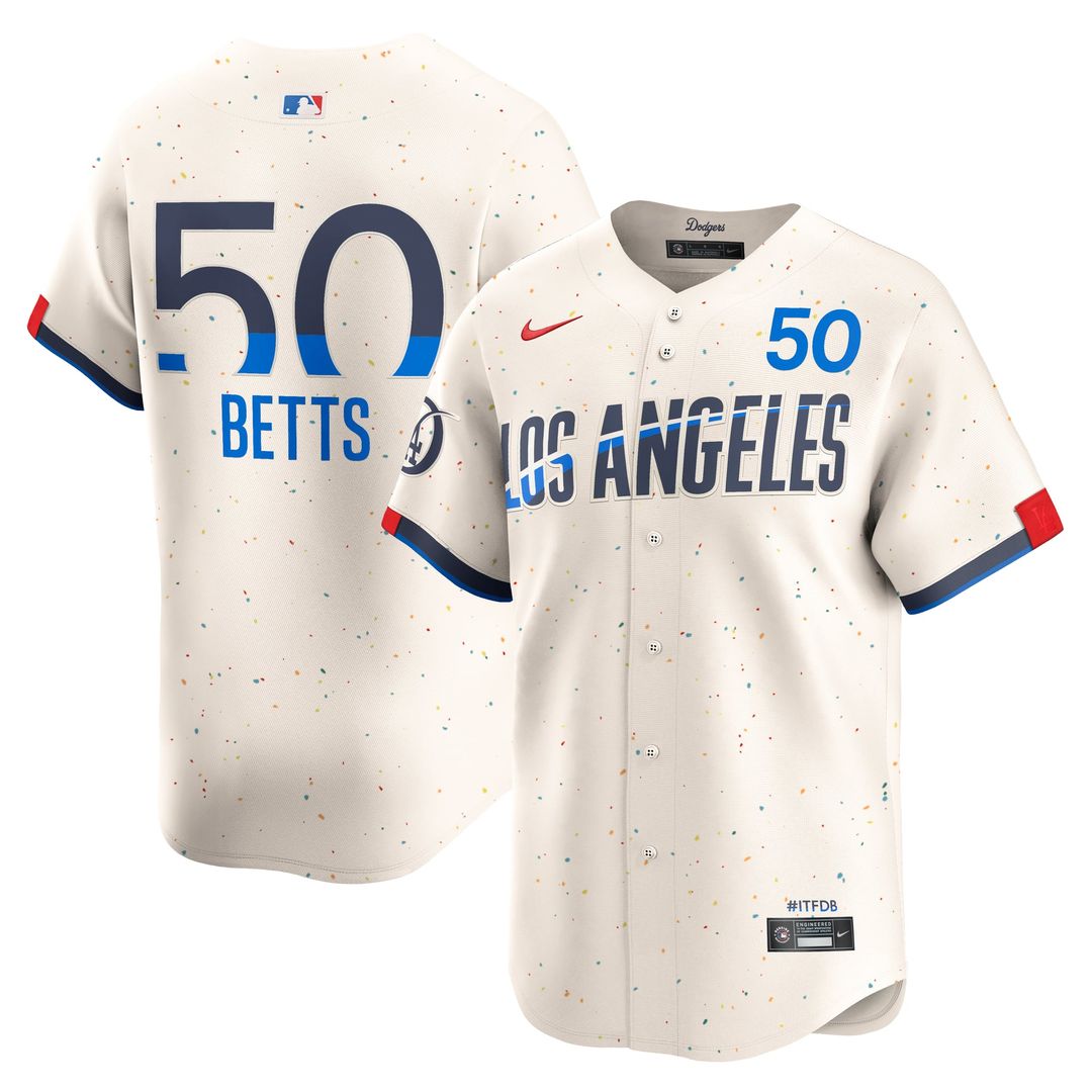 Los Angeles Dodgers Nike Cream MLB baseball jersey