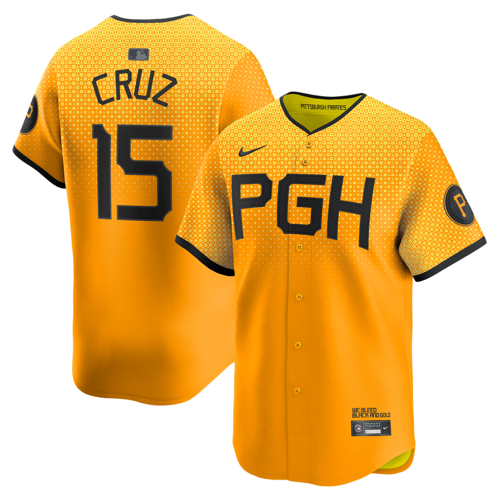 Pittsburgh Pirates Nike Gold MLB baseball jersey