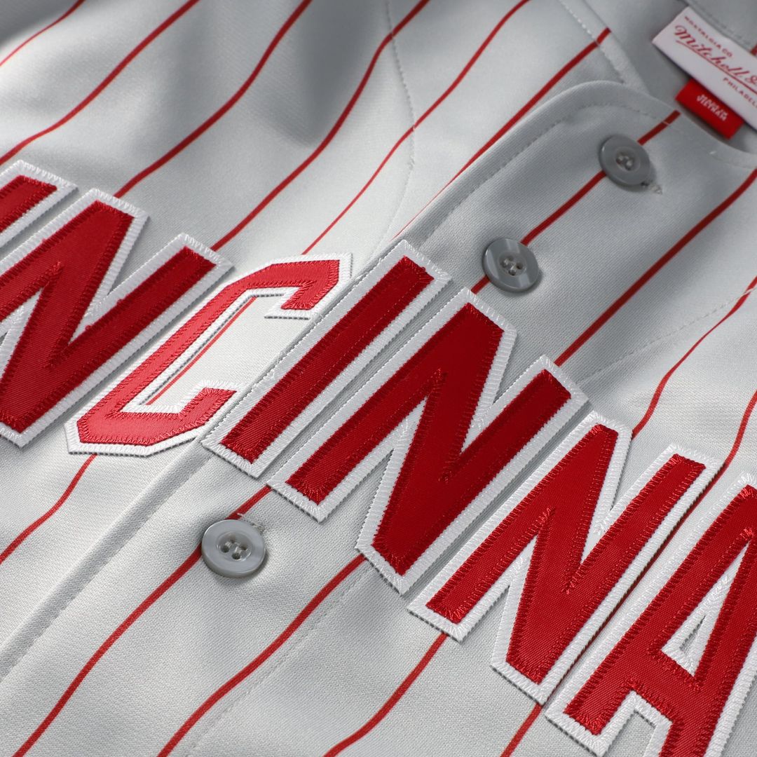 Cincinnati Reds Mitchell & Ness Authentic Jersey Gray